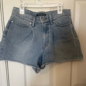 Calvin Klein Woman’s  Super High Rise Jean Shorts, Size 26, Light Blue Wash